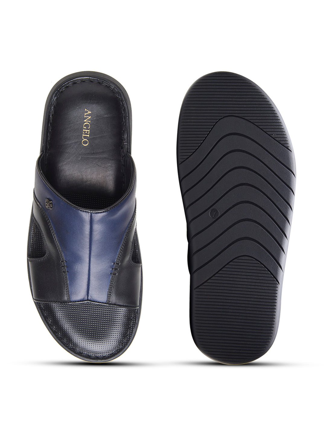 Voltur Leather Sandals Navy-Black