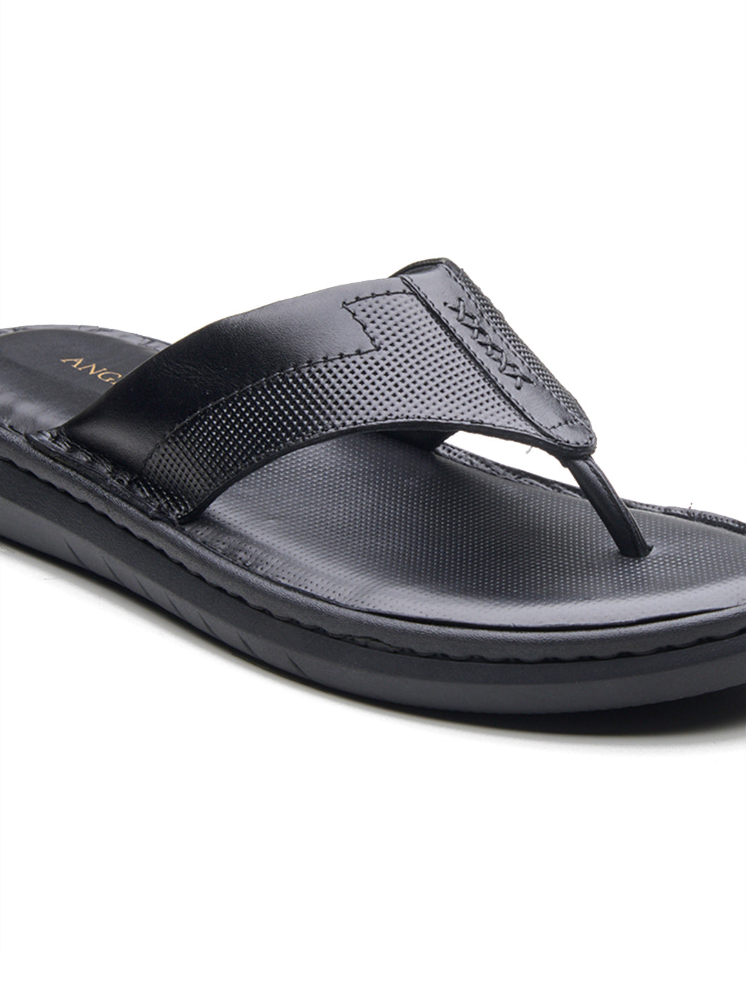 Vulcano Leather Sandals Black