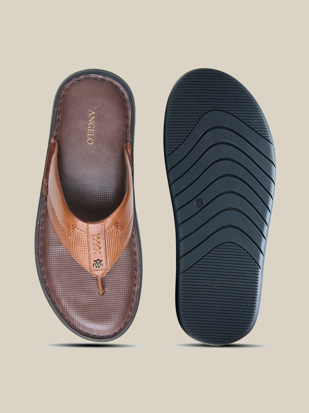 Vulcano Leather Sandals Tan