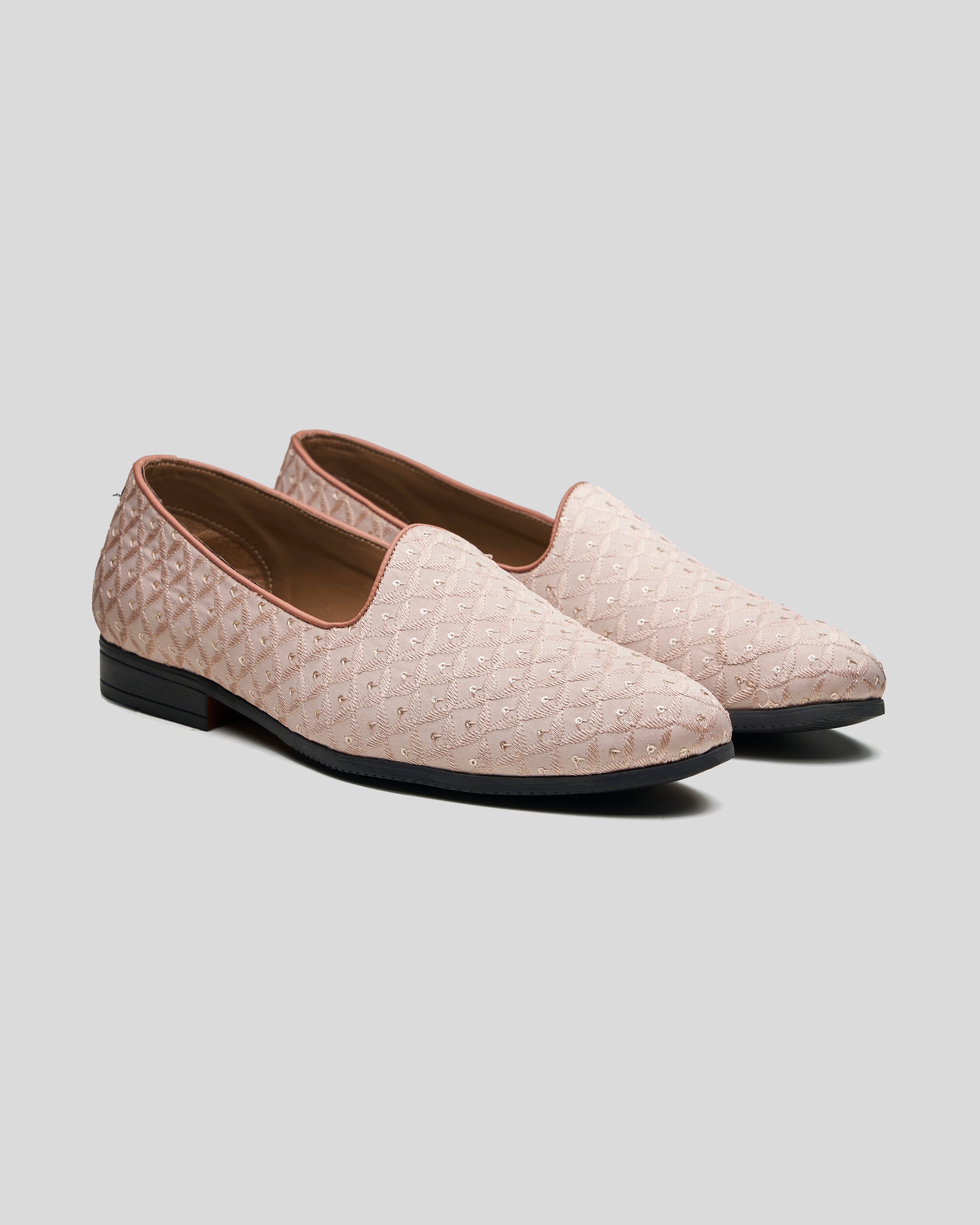 Gianni Ethnic Slip Ons Pink