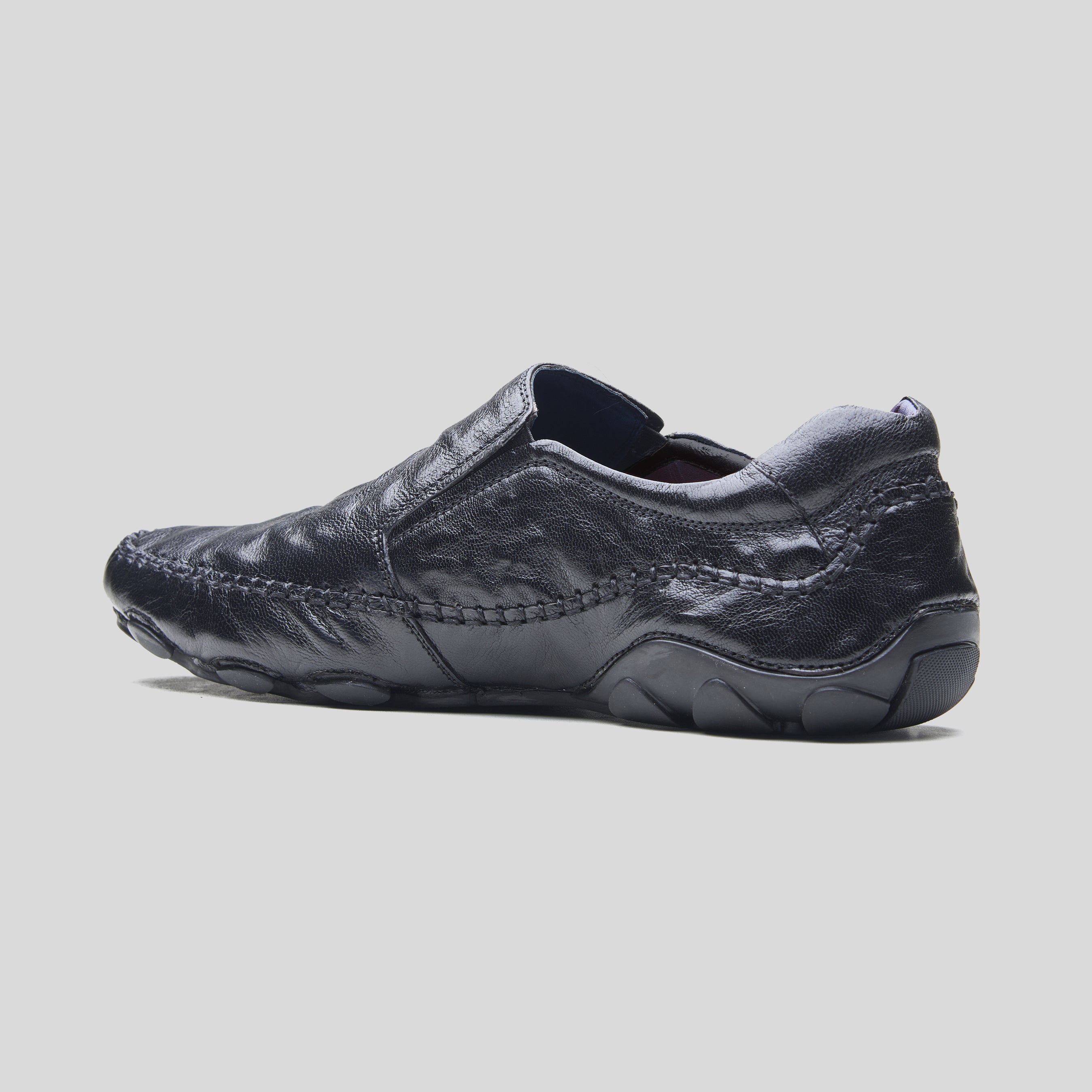 Alessio Leather Formals Black