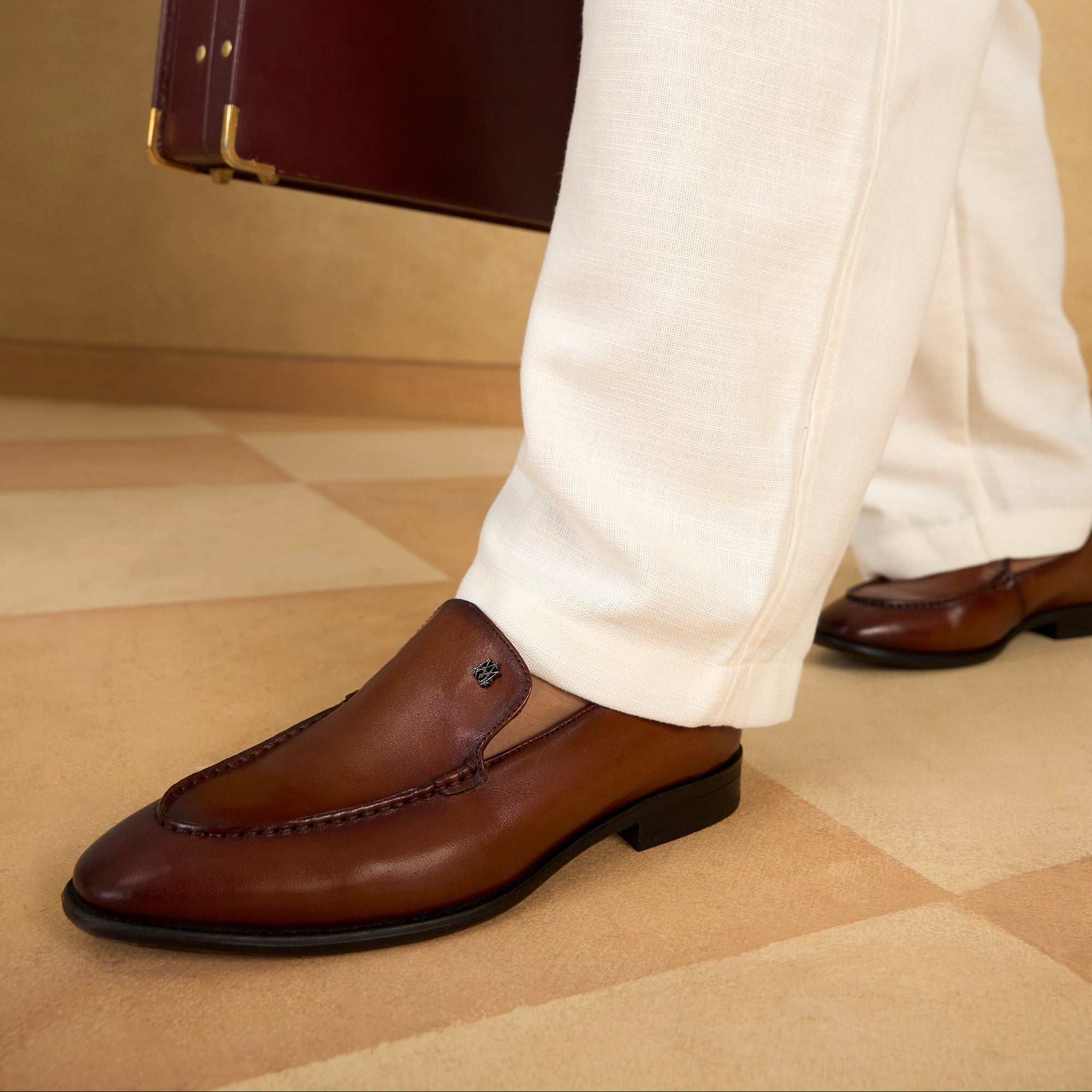 Natale Leather Formals Shoes Tan