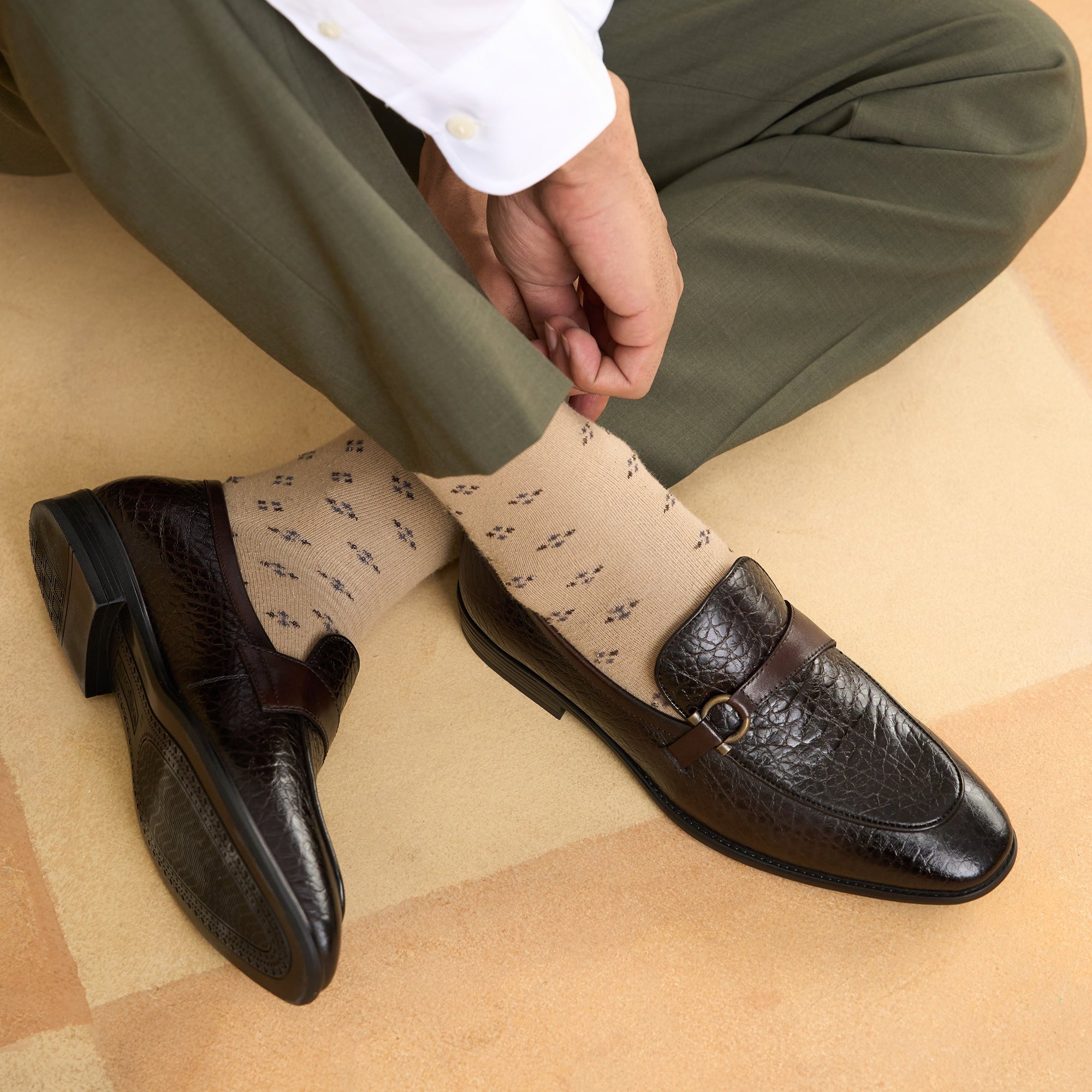 Nunzio Leather Formal Shoes Brown