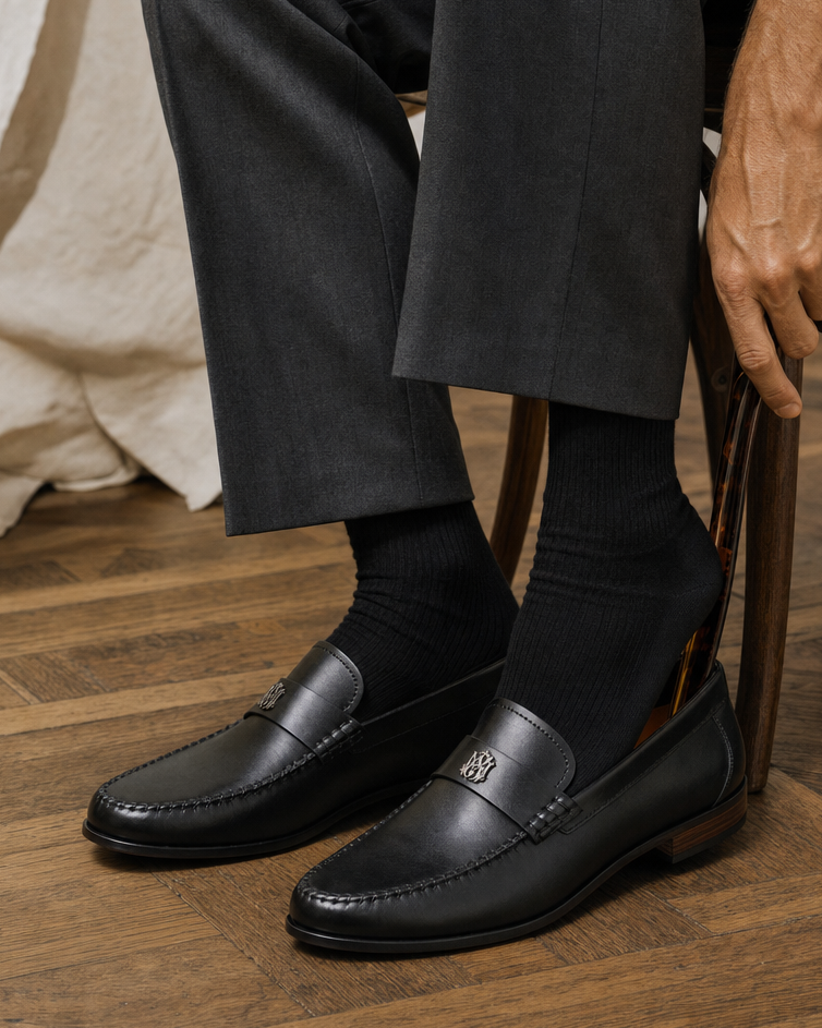 Mair Leather Loafers Black