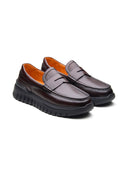 Carlo Leather Comfort  Slip-on Shoes Brown
