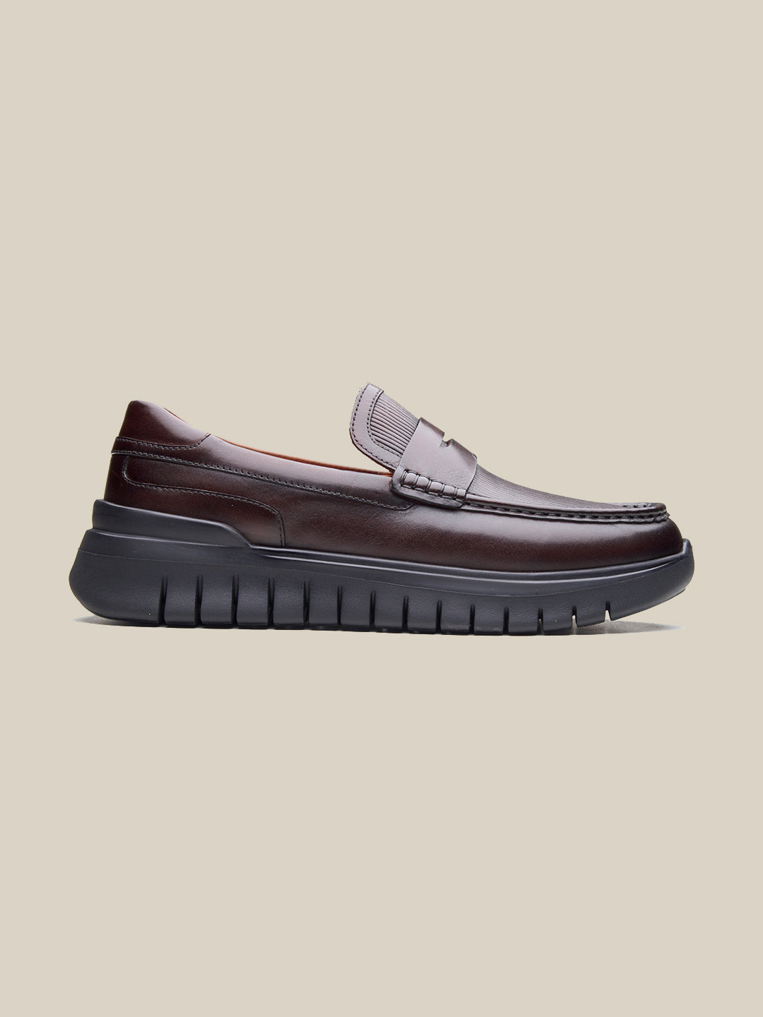 Andare Leather Comfort  Slip-on Shoes Brown