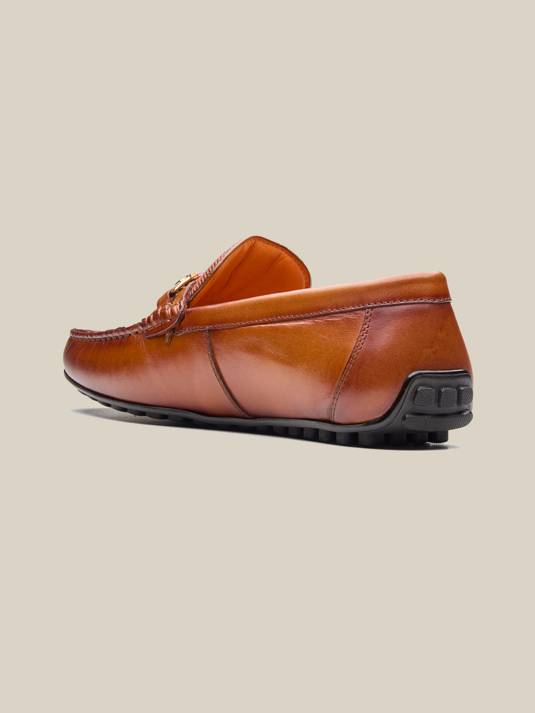 Piero Leather Loafers Slip-on Shoes Tan