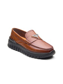 Cosimo Leather Comfort Slip-on Shoes Tan