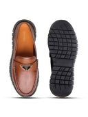 Cosimo Leather Comfort Slip-on Shoes Tan