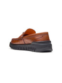 Cosimo Leather Comfort Slip-on Shoes Tan