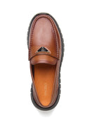 Cosimo Leather Comfort Slip-on Shoes Tan