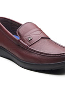 Antonio Leather Comfort Slip-on Shoes Bordo