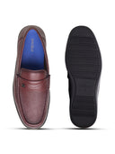 Antonio Leather Comfort Slip-on Shoes Bordo