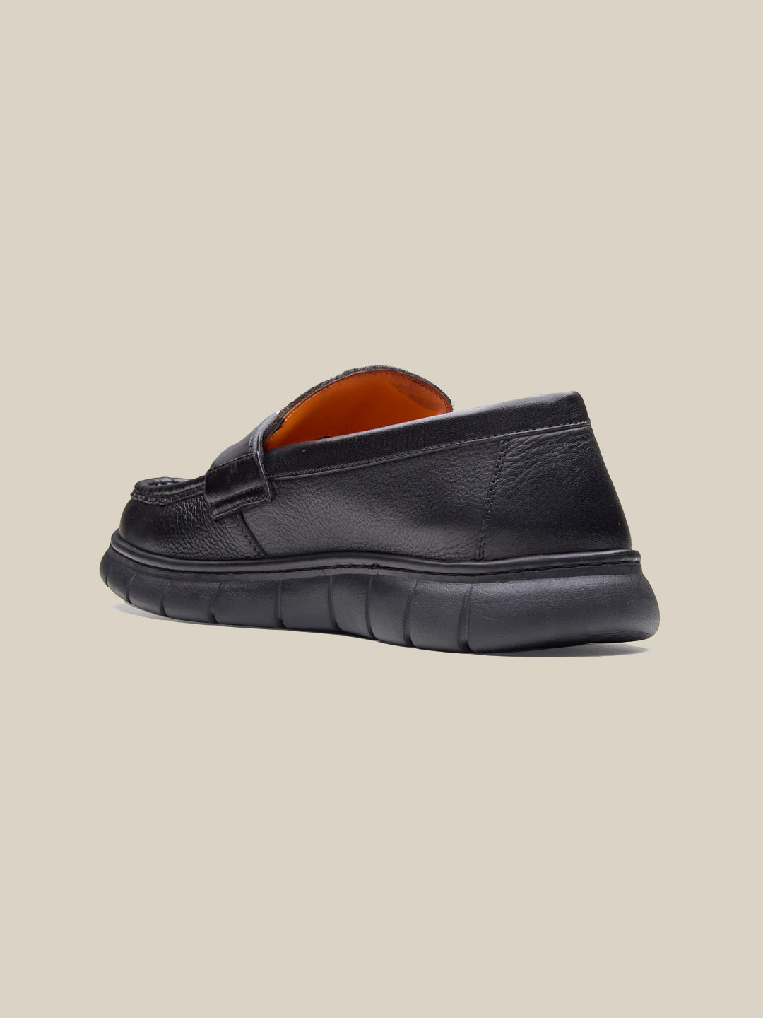 Benuto Leather Formal Slip-on Shoes Black