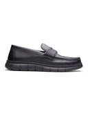 Benuto Leather Formal Slip-on Shoes Black