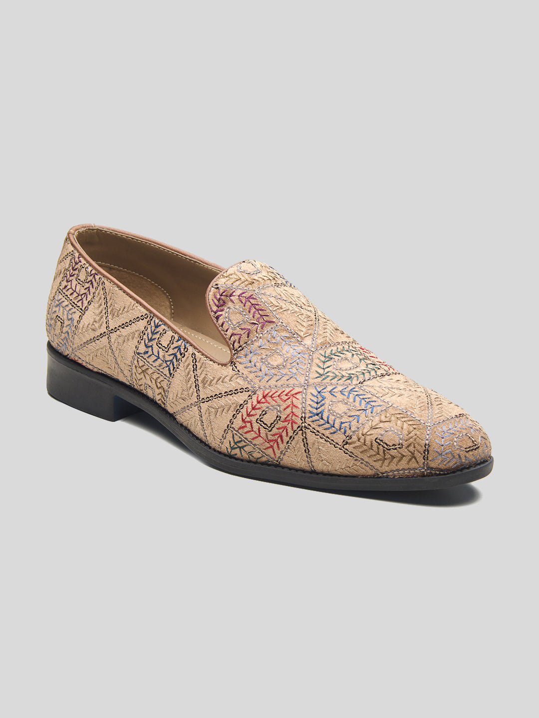 Pordenone Ethnic Slip Ons Multicolor