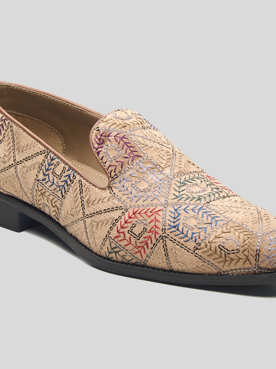 Pordenone Ethnic Slip Ons Multicolor