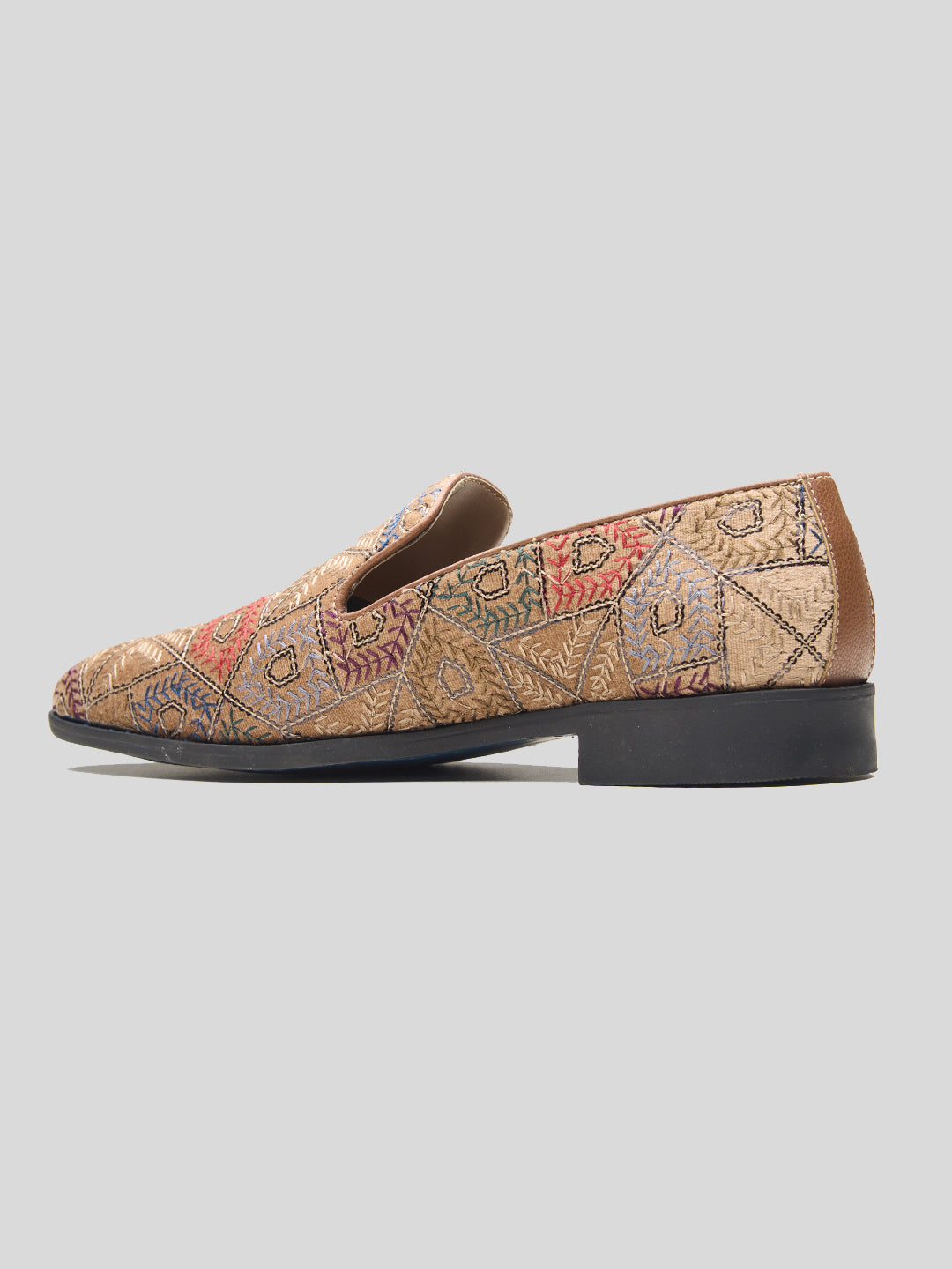 Pordenone Ethnic Slip Ons Multicolor
