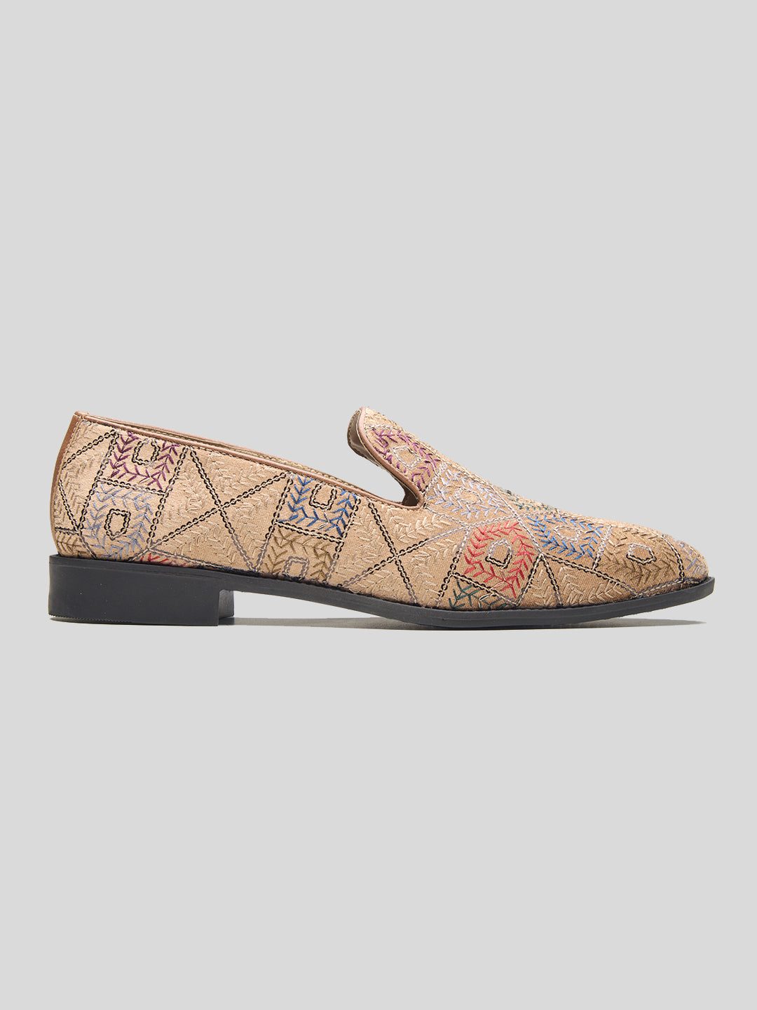 Pordenone Ethnic Slip Ons Multicolor