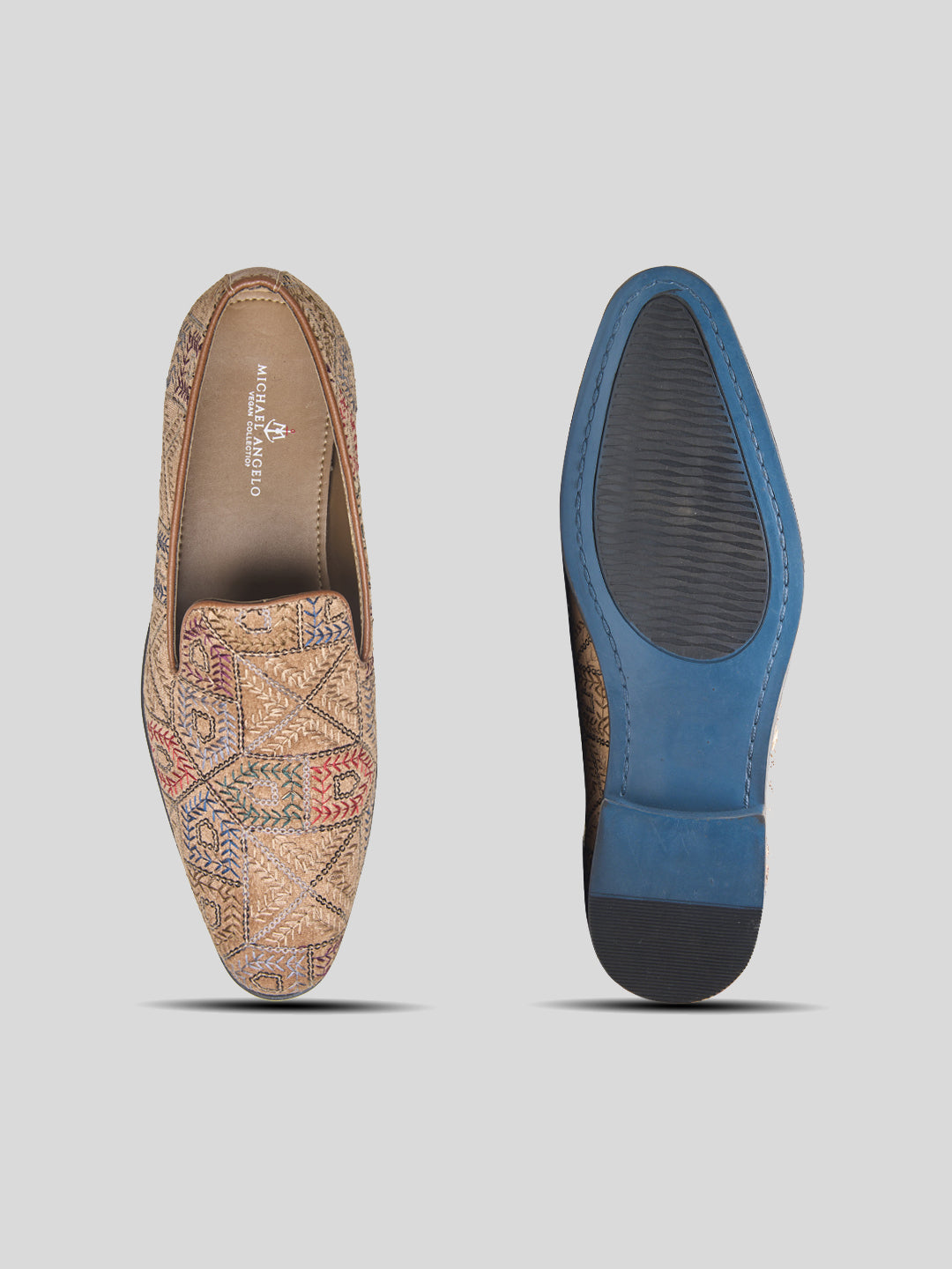 Pordenone Ethnic Slip Ons Multicolor