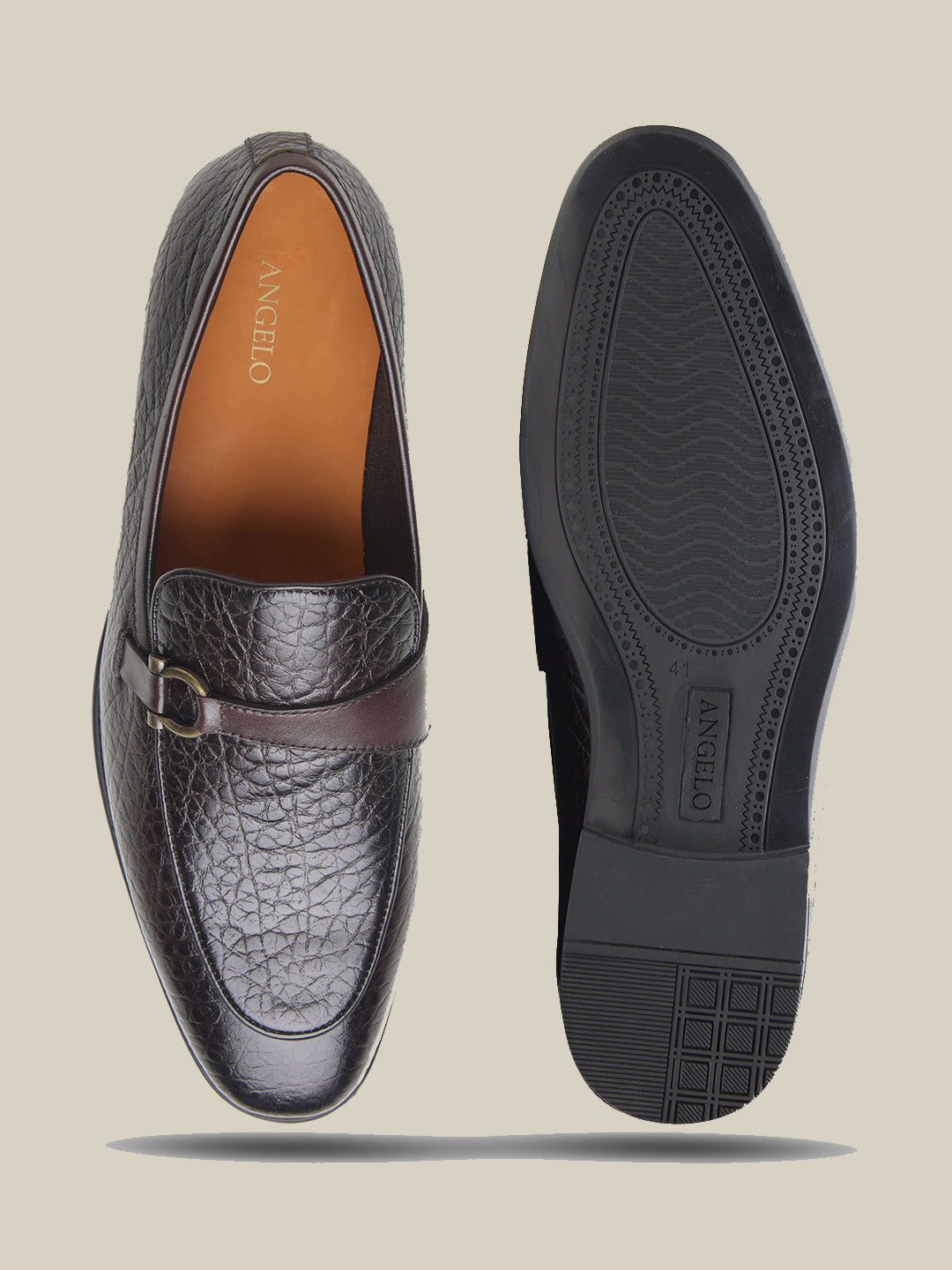Nunzio Leather Formal Shoes Brown