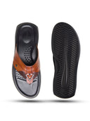 Michael Angelo's FAZIO Men's Premium Leather Sandals Tan