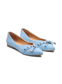 Michael Angelo's Denime Ballerinas For Women (Blue)