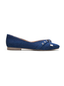Michael Angelo's Denime Ballerinas For Women (Navy)