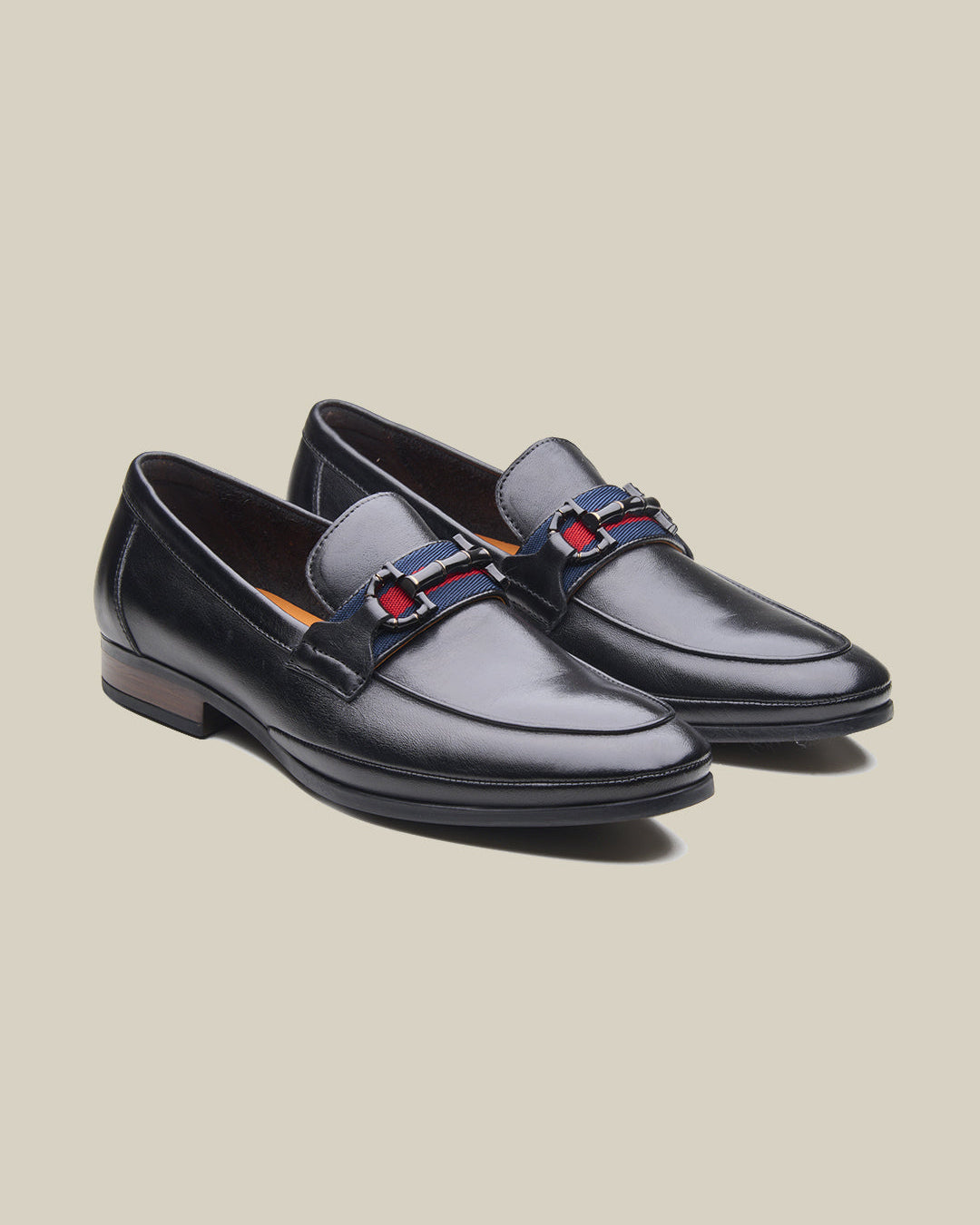 Karlo Leather Formals Shoes Black
