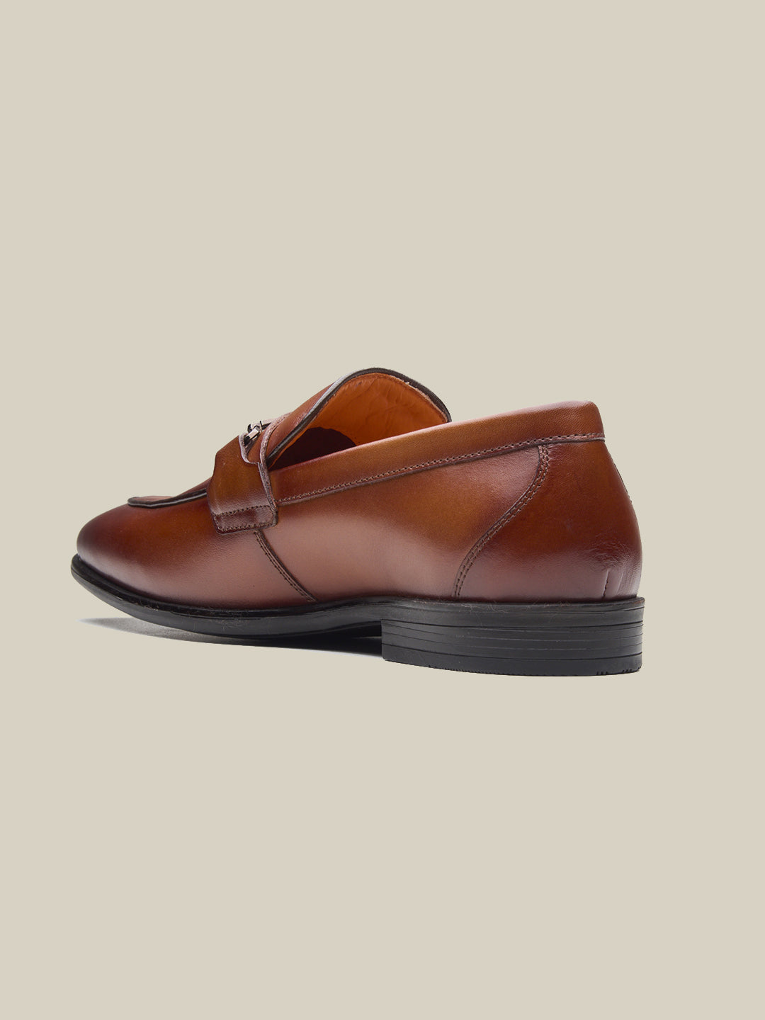 Nerio Leather Formals Shoes Tan