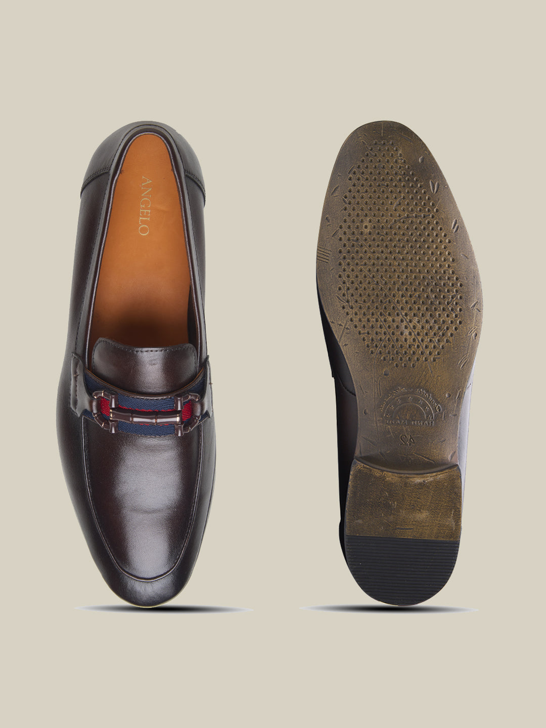 Karlo Leather Formals Shoes Brown