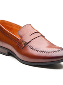 Klaus Leather Formal Slip-on Shoes  Tan