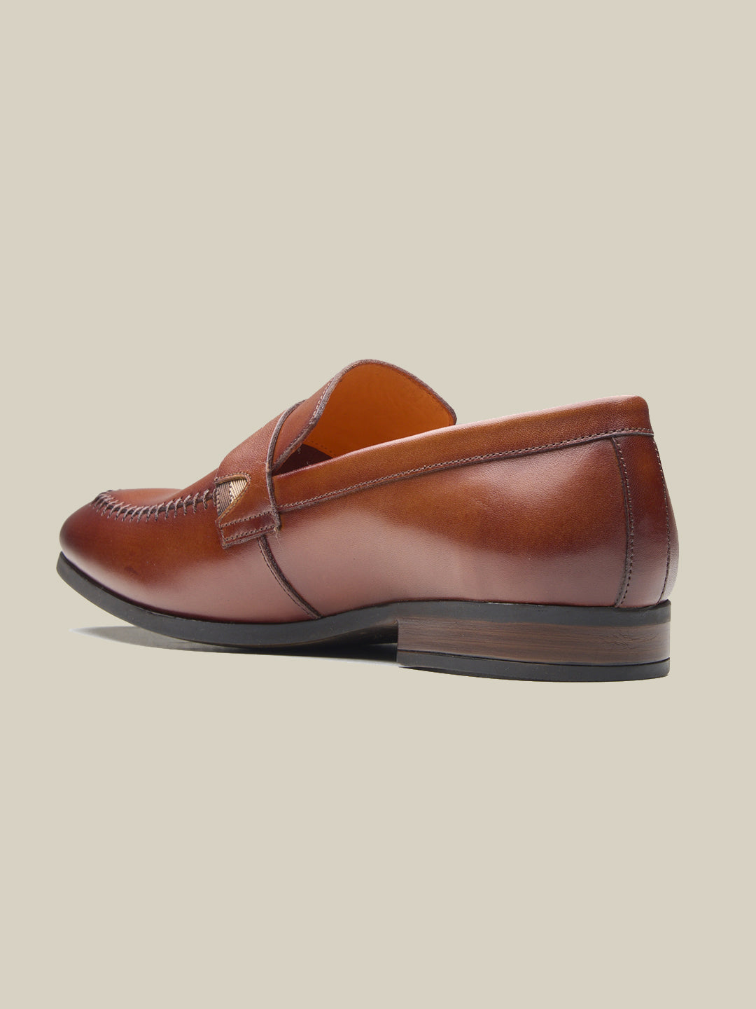 Klaus Leather Formal Slip-on Shoes  Tan