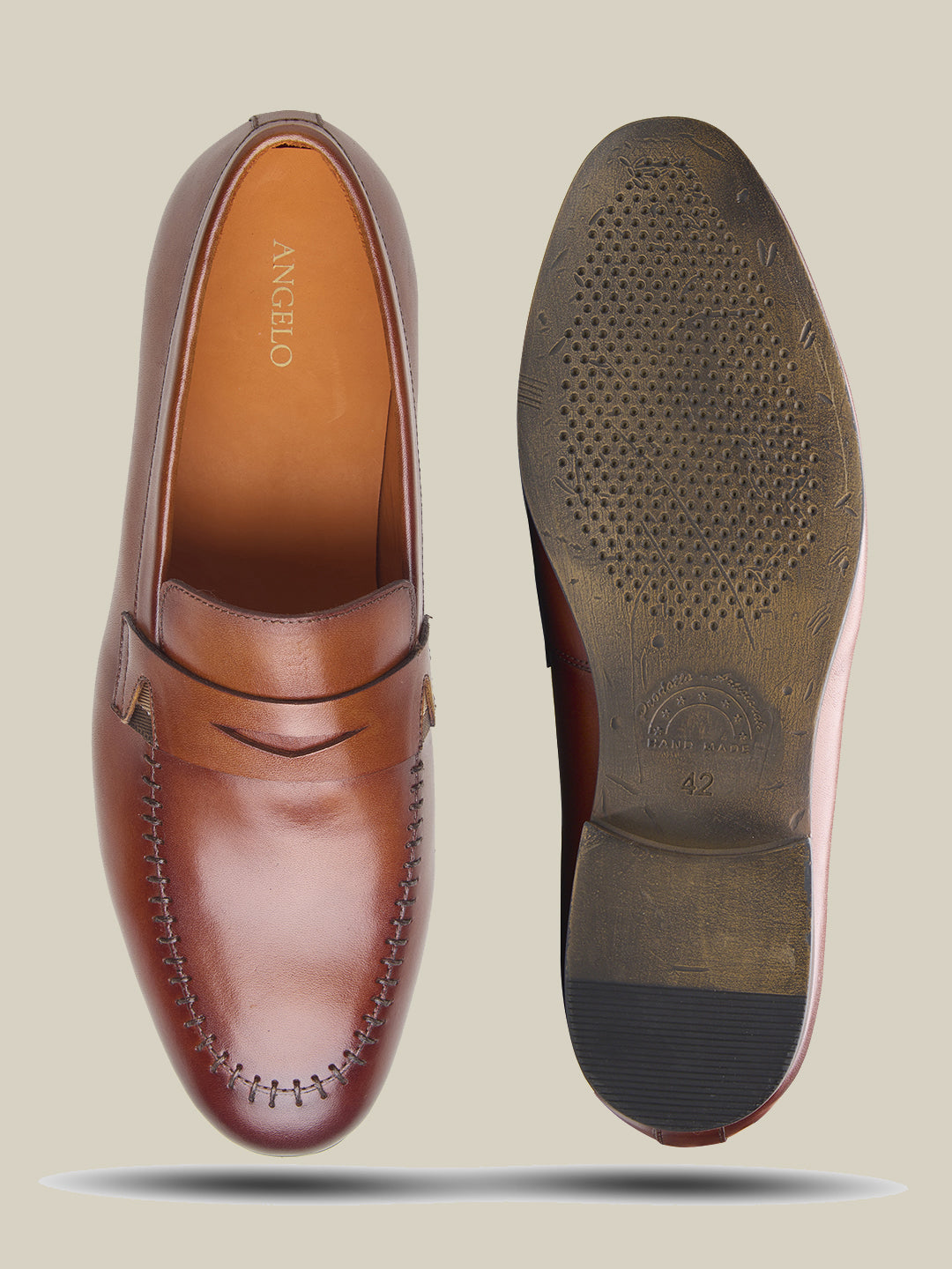 Klaus Leather Formal Slip-on Shoes  Tan