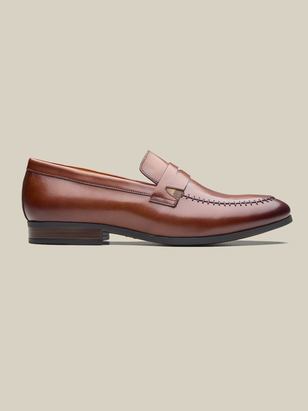 Klaus Leather Formal Slip-on Shoes  Tan
