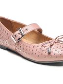 Michael Angelo's Charme Mary Janes For Women (Peach)