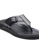 Michael Angelo FIORE Men's Premium Leather Sandals Black
