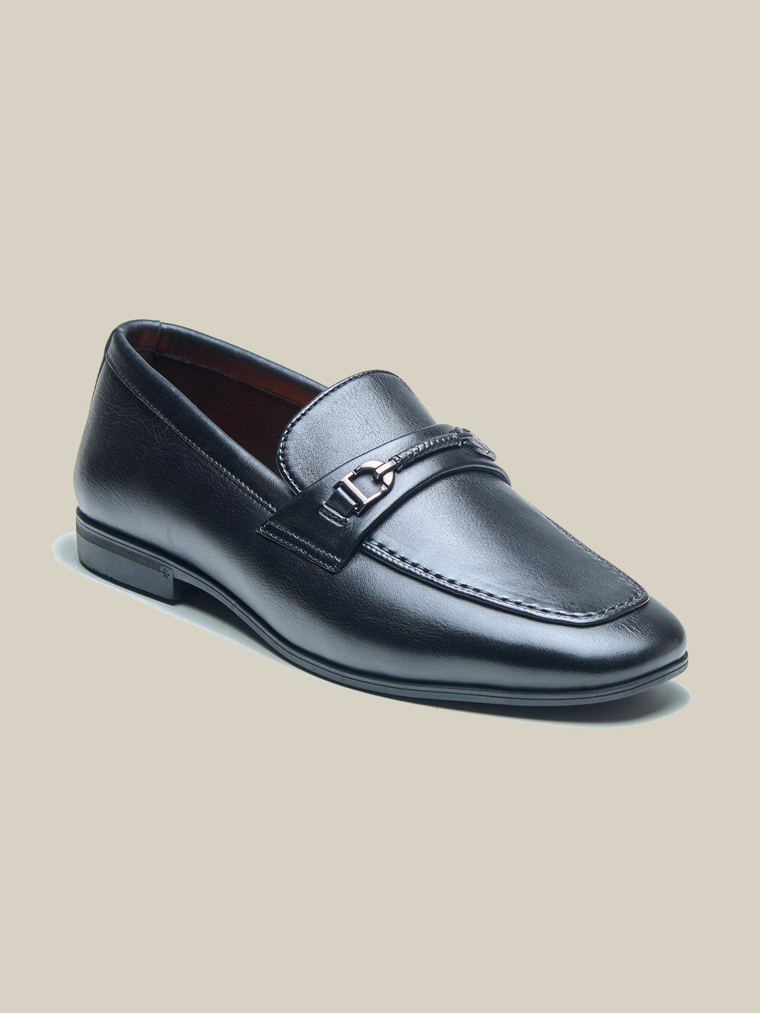 Fulvio Leather Formals Shoes Black