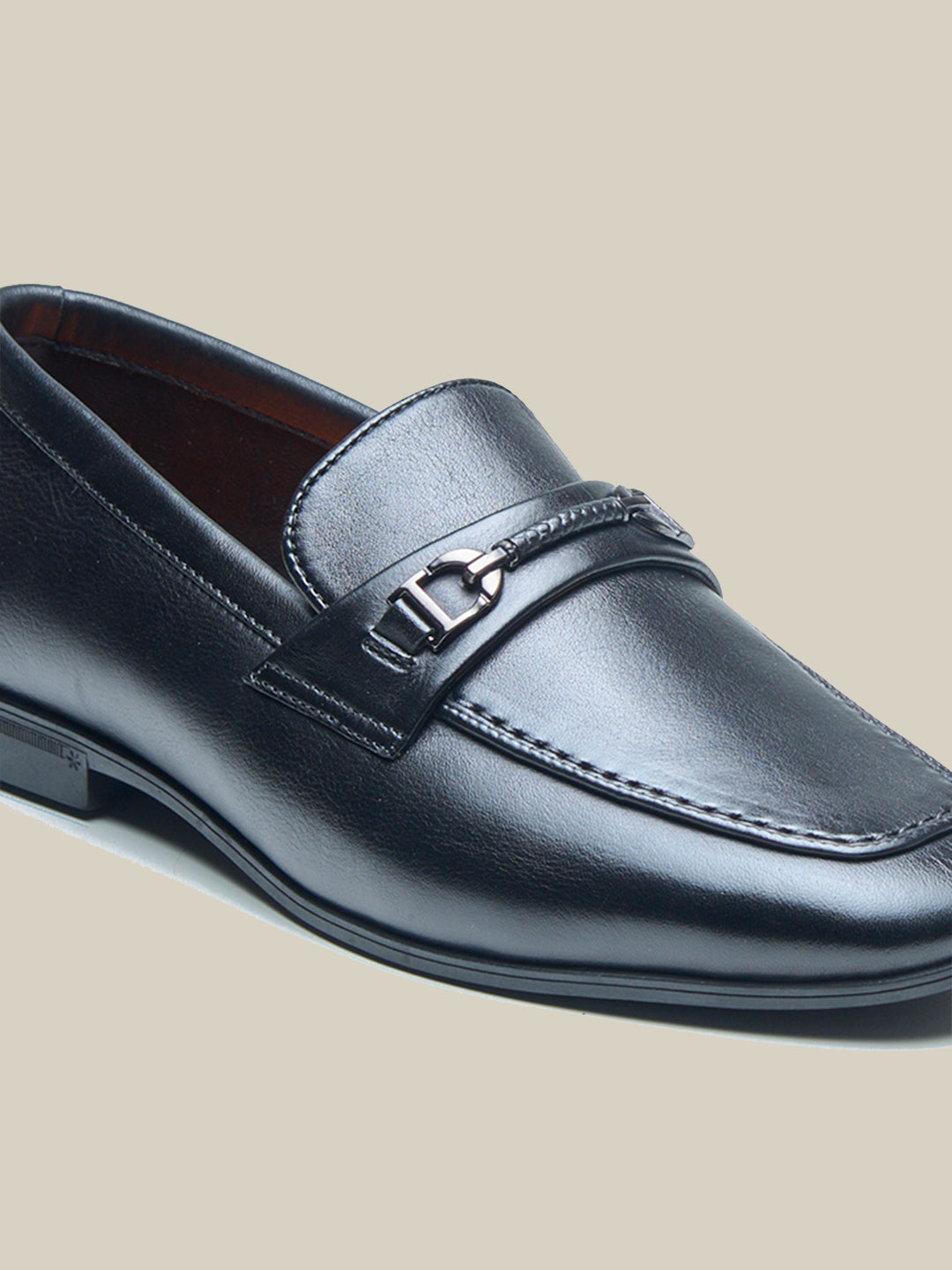 Fulvio Leather Formals Shoes Black