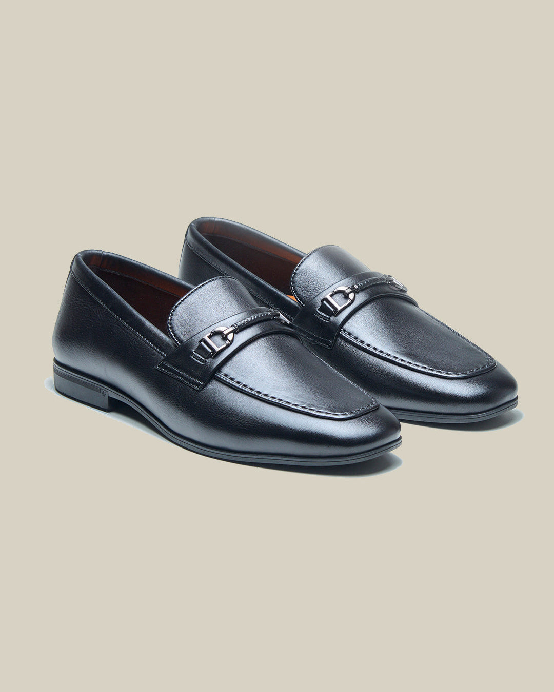 Fulvio Leather Formals Shoes Black