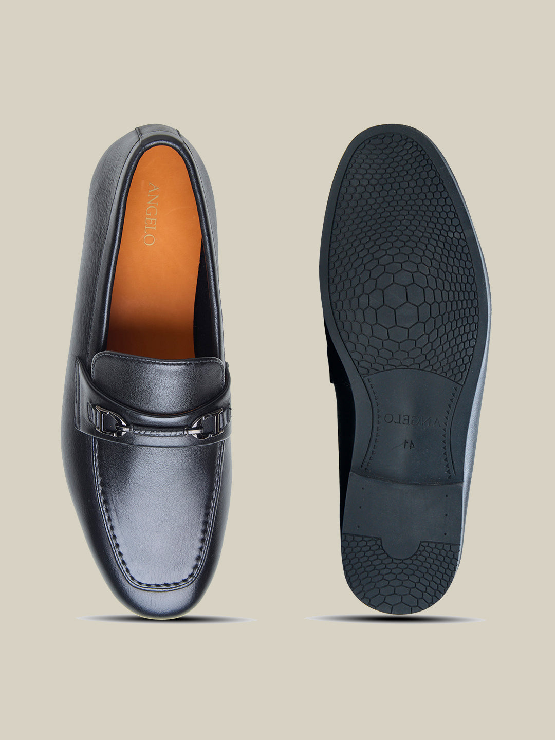 Fulvio Leather Formals Shoes Black