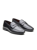Filippo  Leather Formal Slip-on Shoes Black