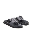 Michael Angelo FIORE Men's Premium Leather Sandals Black