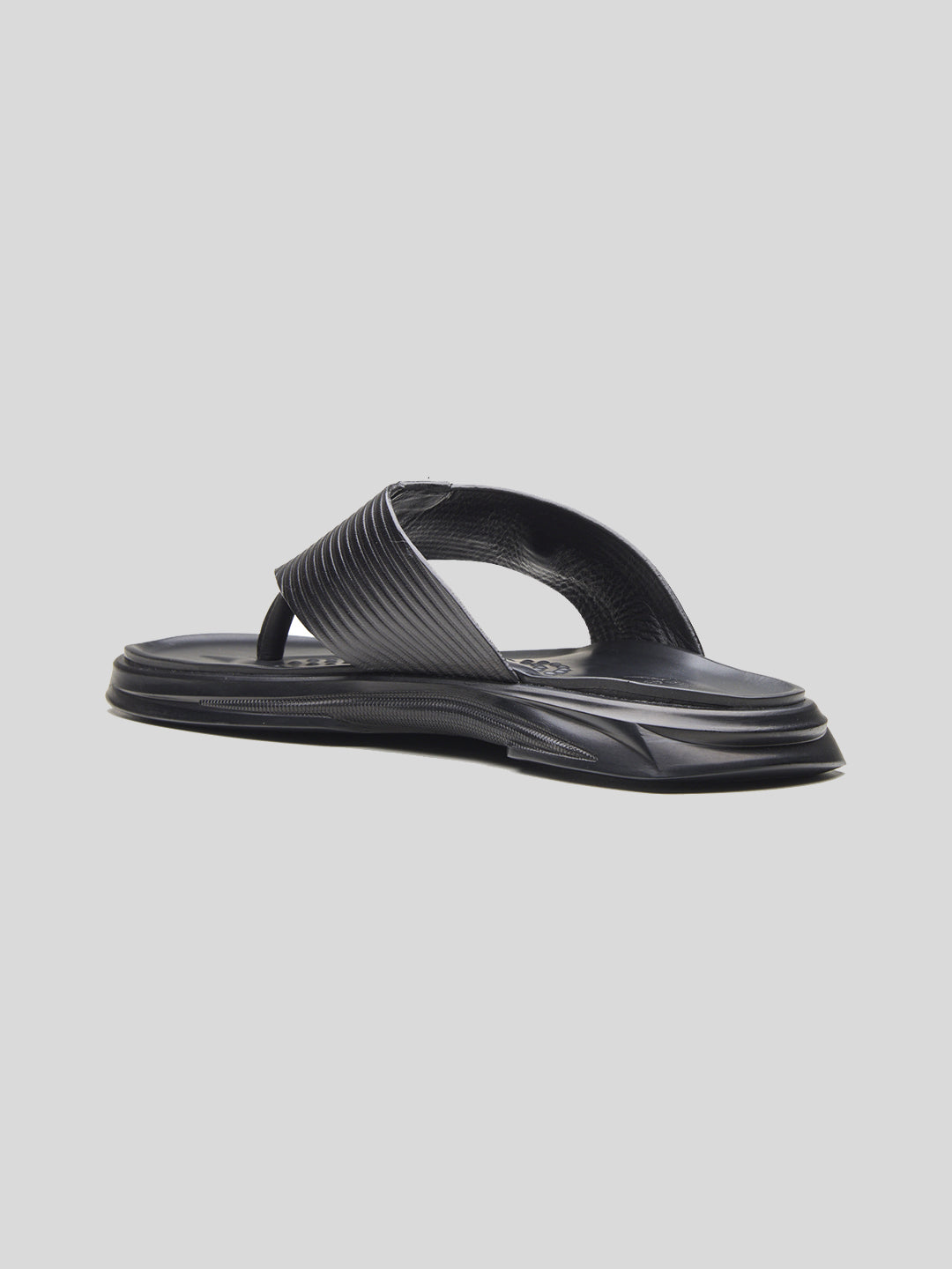 FIORE Men's Premium Leather Sandals Black
