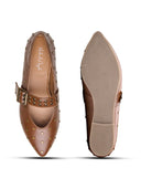 Michael Angelo's Cherie Mary Janes For Women (Brown)