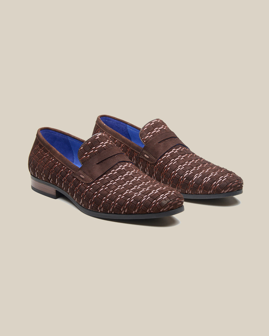 Kallisto Leather Ethnic Slip Ons Shoes Brown