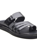 Michael Angelo FRANZ Premium Leather  Sandals For Men's black