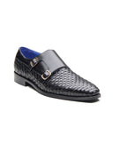 Ezio Leather Formal Slip-on Shoes black
