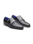 Ezio Leather Formal Slip-on Shoes black