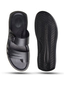 Michael Angelo FRANZ Premium Leather  Sandals For Men's black